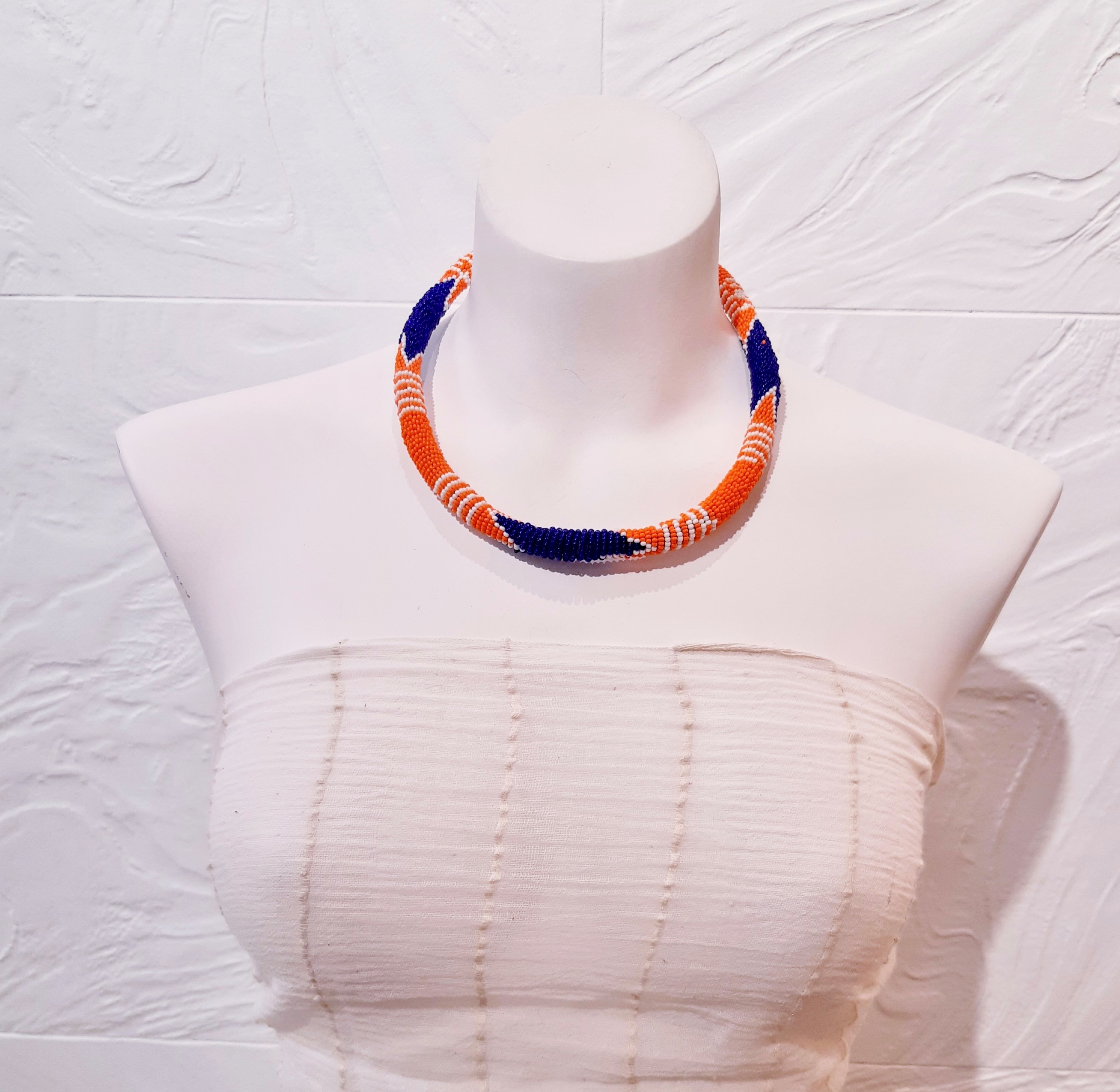 Samankha necklace - orange-1312