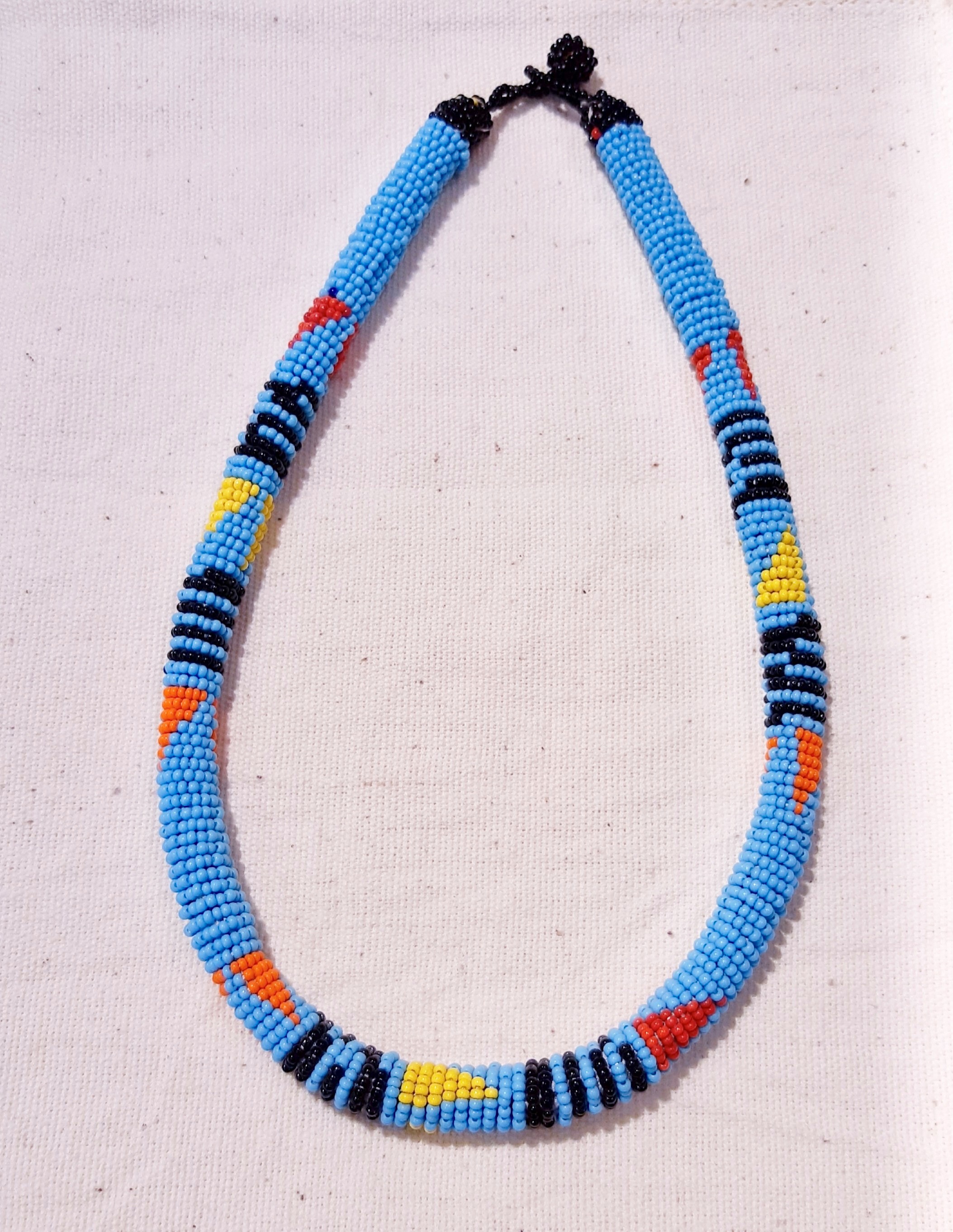 Collier Samankha - bleu-0